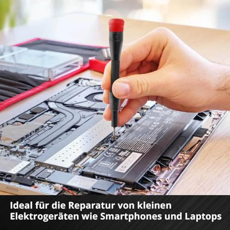 Einhell Präzisionsbit-Set 28-teilig, einschließlich Schraubendreher-Bithalter, S2 Stahl Bits und Reparaturwerkzeugen für Elektronik – Bild 10