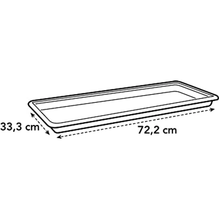 Elho Untersetzer für Green Basics Pflanzkasten [schwarz, 80 cm] – Bild 5