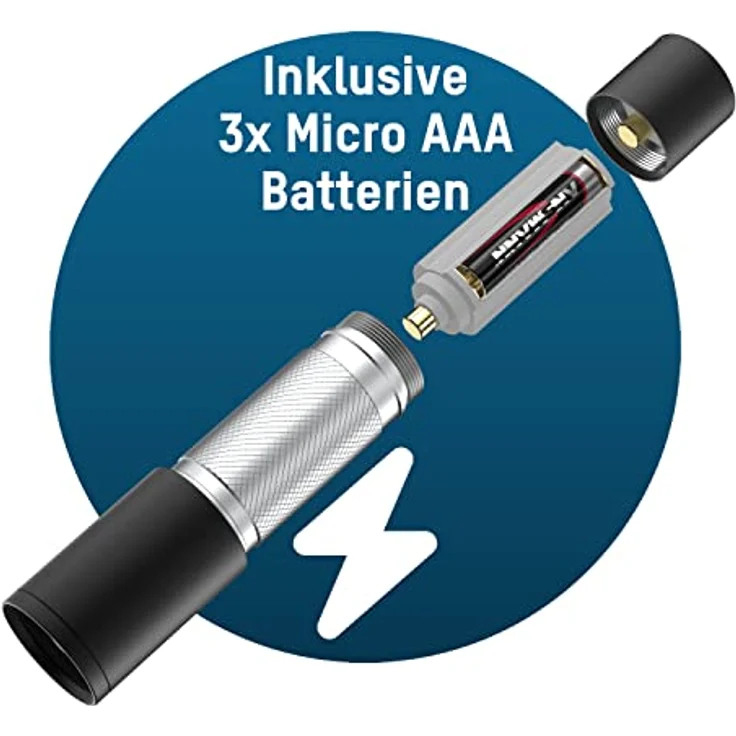 ANSMANN DAILY USE LED Taschenlampe 270B inkl. AAA Batterien – LED Taschenlampe – Bild 6