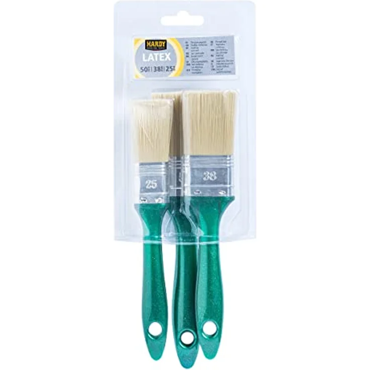 Hardy 3er-Set Pinsel 25 mm 38 mm 50 mm Serie 07 zum Malen mit jeder Farbe, insbesondere Emulsion. – Bild 5