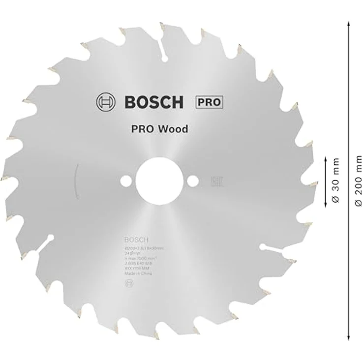 Bosch Professional Kreissägeblatt Optiline Wood (für Holz, 200 x 30 x 2,8 mm, 24 Zähne, Zubehör Kreissäge) – Bild 3