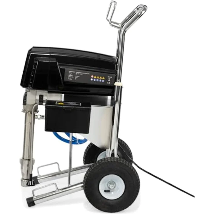 BAUTEC Farbsprühgerät Airless 384, Kolbenpumpe bis 6,3 l/min, Kombi-Set mit Flächenspachtel-Set – Bild 4