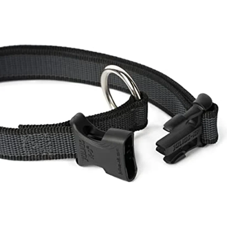 JULIUS-K9 225CG Color & Gray Halsband, 25mm*39-65 cm, verstellbar, schwarz-grau – Bild 4