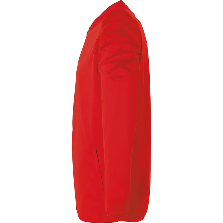 Uhlsport Trainingsjacke GOAL 25 POLY JACKE Unisex 1002216_01 rot/weiß 4XL - aus recyceltem Polyester, atmungsaktiv, College-Kragen