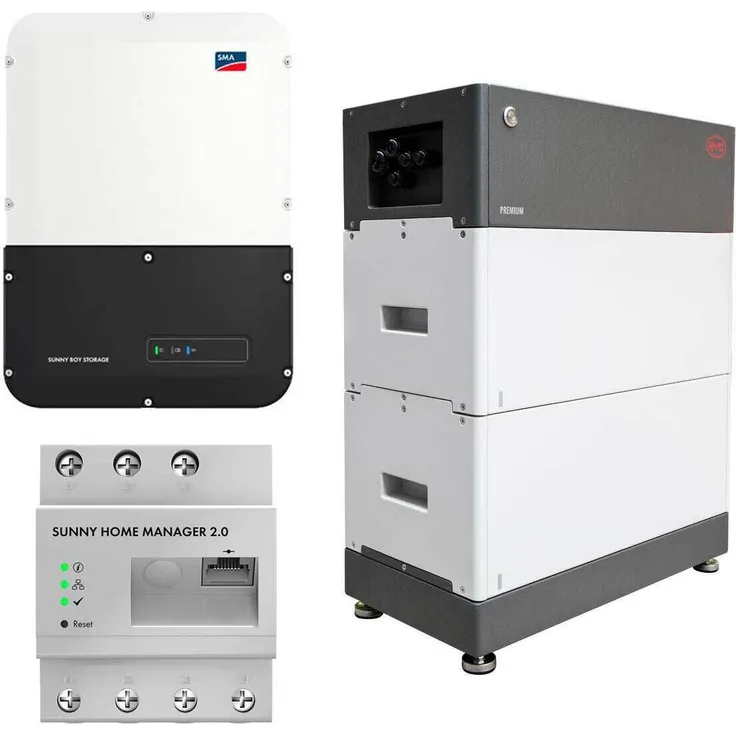 BYD SMA Sunny Boy Storage, 3.680W Wechselrichter mit 5,1kWh Batteriespeicher-Set, erweiterbar, Ethernet/CAN/RS485 Schnittstellen