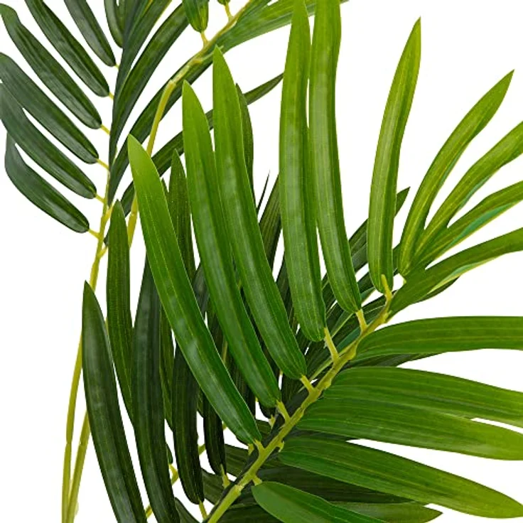 hjh OFFICE Kunstpflanze Areca I Höhe 120 cm Grün Deko Goldfruchtpalme pflegeleicht Zimmerpalme künstlich, 871010 – Bild 2