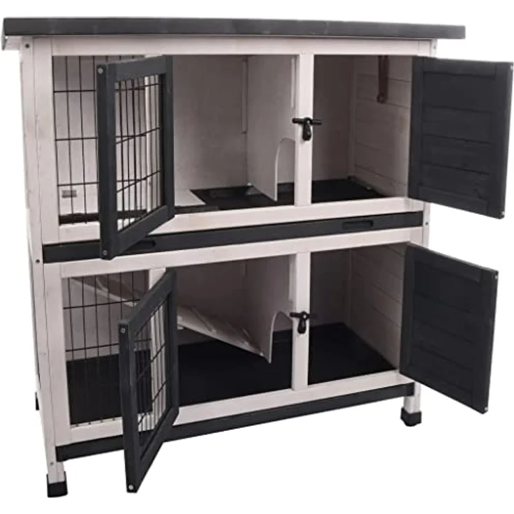 KANINCHENSTALL Combi 1 Rustic 100x50x102CM – Bild 2