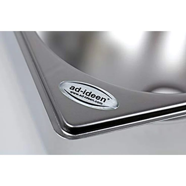 ad-ideen Waschbecken Miniküche 230V Bausatz für Wohnmobile, Edelstahl, 325x265x200mm – Bild 6