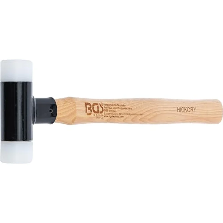 BGS 1859-30 | Schonhammer | Hickory Stiel | Nylonkopf | Ø 30 mm | Kunststoffhammer – Bild 4