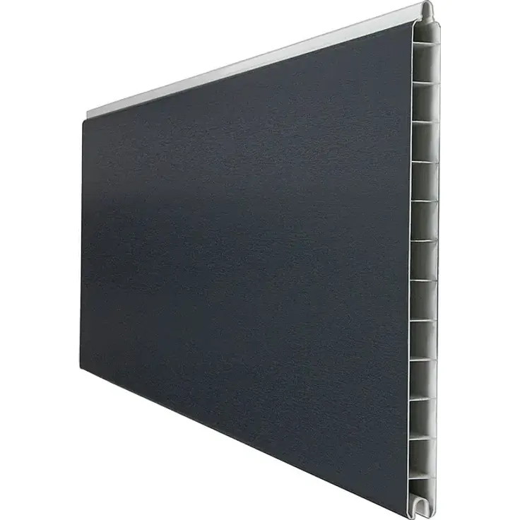 GroJa BasicLine Steckzaun, PVC Sichtschutzzaun 180 x 1,9 cm, anthrazitgrau, pflegeleicht, riss- und splitterfrei