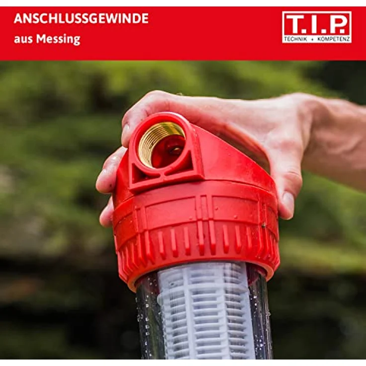 T.I.P. Vorfilter für Garten Pumpen und Hauswasserwerke 17,8 cm (7 Zoll), Wasserdurchfluss bis 7.000 l-h – Bild 3
