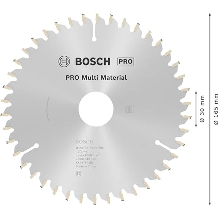 Bosch Professional 2608640519 Kreissägeblatt KSB 165 x 30-20 42TR-F multi SB2,4 – Bild 3