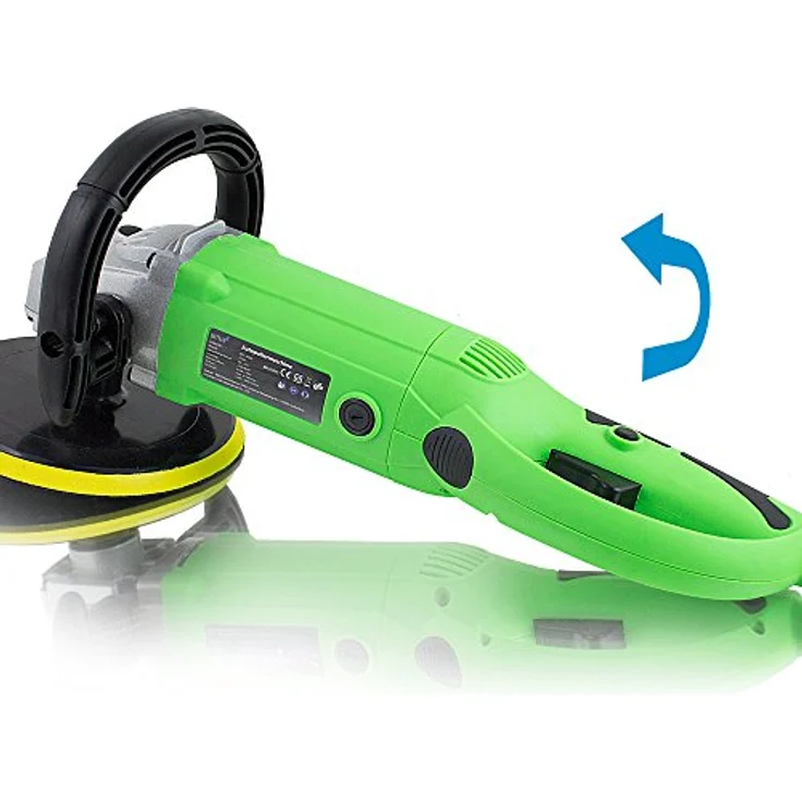 Bituxx Rotationspoliermaschine MS-16006, 1200W mit 17tlg Zubehörset, stufenlos 600-3000 U/min, für Aufsätze bis 180mm – Bild 5