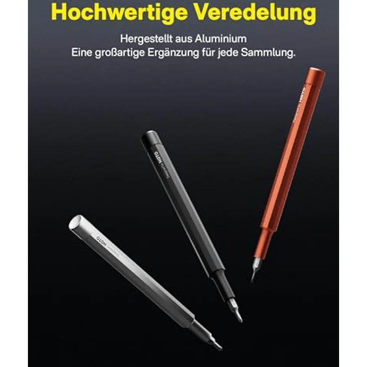 HOTO Feinmechaniker Schraubendreher und Ewiger Bleistift 2-in-1, Mini Schraubenzieher Set, Magnetisch Präzisions-schraubendreher Reparatur Werkzeug Kit für Handy/PC/Brille/Uhr/Spielekonsole/Tablet – Bild 2