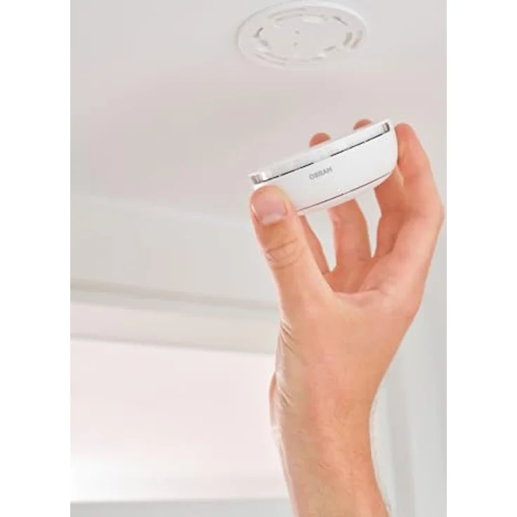 OSRAM SMART+ WiFi Rauchmelder, zertifiziert nach EN 14604, fotoelektrische Raucherkennung, langlebige Batterie, weiß – Bild 4