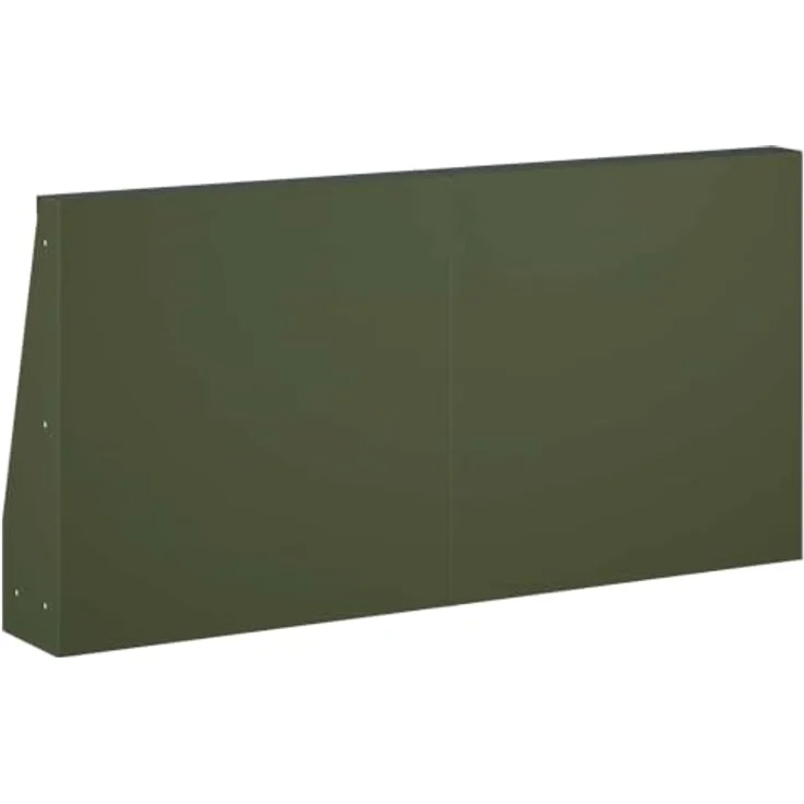 vidaXL Beetumrandung Stützmauer, 4 Stück, 40 x 12 x 30 cm, Wetterfester Stahl in Olivgrün, Modulares Design – Bild 8