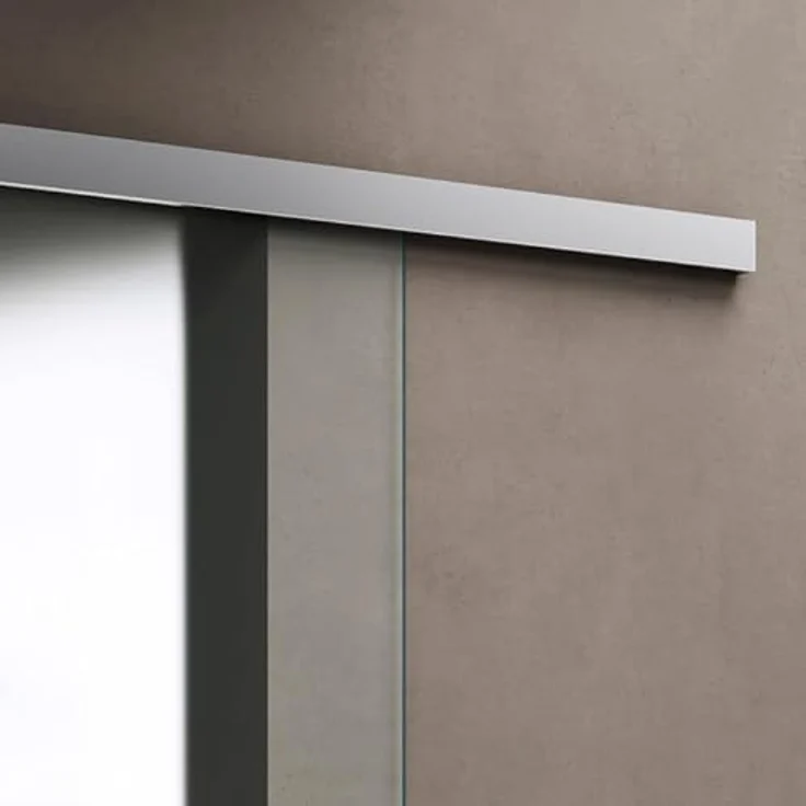 doporro Design Glasschiebetür Amalfi 77,5 x 215 cm | Soft-Close System | ESG-Sicherheitsglas Satiniert, Muschelgriff – Bild 3