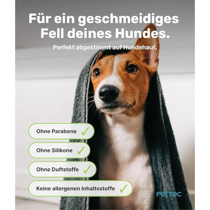 PetTec Tiershampoo Hundeconditioner Avocadoöl, 250 ml, vegan, allergenfrei, Made in Germany – Bild 2