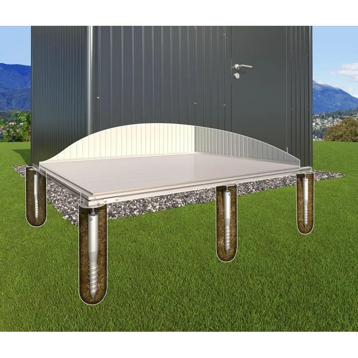 BIOHORTGARTE Fundament-Zusatzpaket für SmartBase Plus, kompatibel mit Zusatztür