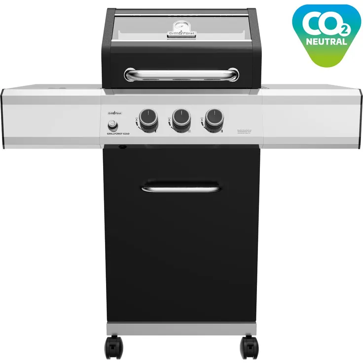 Grillfürst Gasgrill Grillfürst G210G 2-Brenner Gasgrill- Hochtemperaturbrenner-Gusseisen