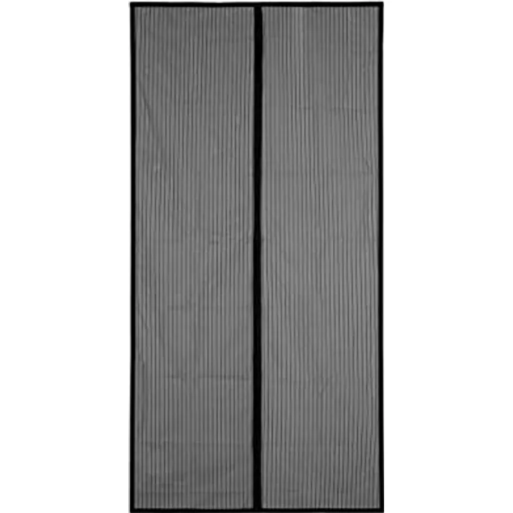 APANA - schwarzes Fliegengitter mit Magnetverschluss inklusive Klettband - Insektenschutz für Terrassen- und Balkontüren mit den Maßen 120 cm x 240 cm - Magnetvorhang ohne Bohren montieren