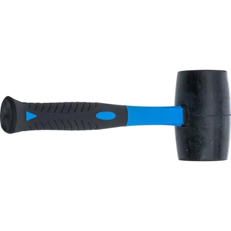 BGS 1963 | Gummihammer mit Fiberglasstiel | schwarzer Kopf | Ø 76 mm | 1200 g – Bild 4
