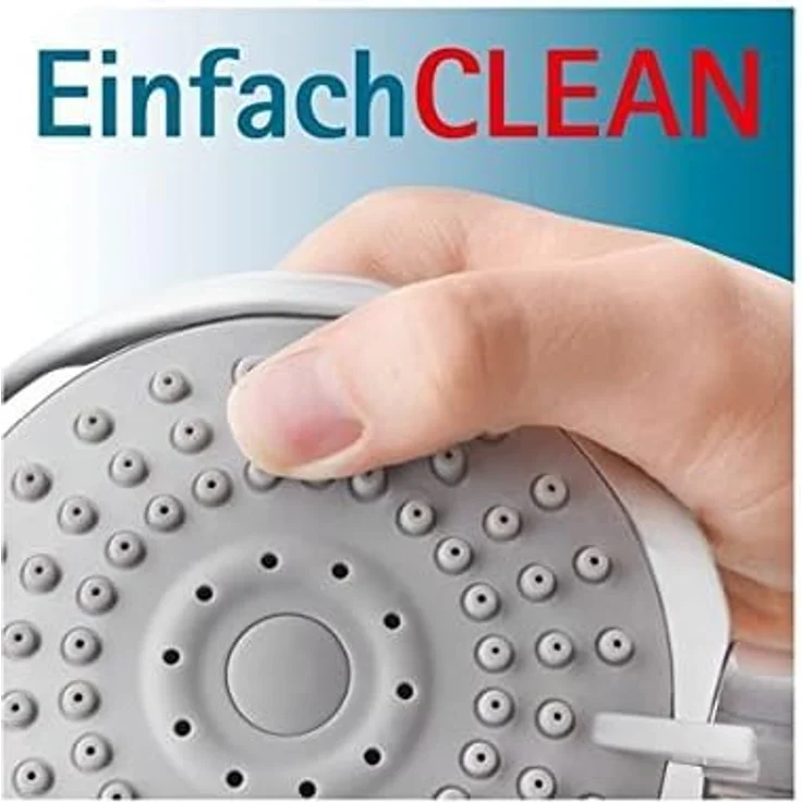 Schulte Duschsystem Regendusche, Einhebelmischer mit Kopfbrause rund, verchromt, antikalkbeschichtet, flexible Höhenverstellung – Bild 5