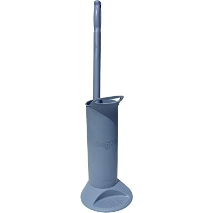 UNGER Toilettenbürste komplett (mit Bürstenhalter + Ersatzbürste, Stiellänge 66 cm, Halter ergonomisch) BBWHR – Bild 5