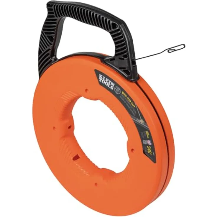 KLEIN TOOLS Edelstahleinziehband 73.2m x 3mm, flexibles Bandmaß mit Laser-Markierungen und Korrosionsschutz