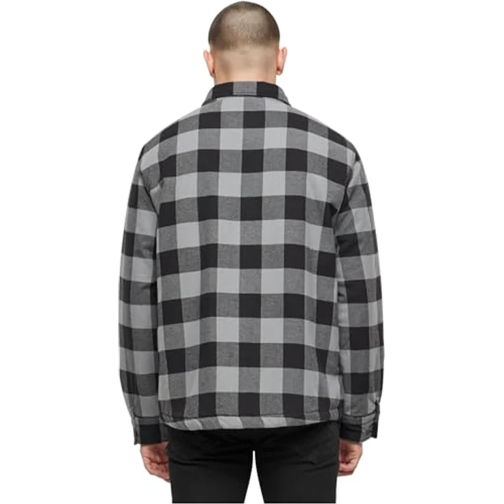 Brandit Anorak Herren Lumberjacket (1-St), klassischer Holzfäller-Look, Flanell Fütterung, blau – Bild 4