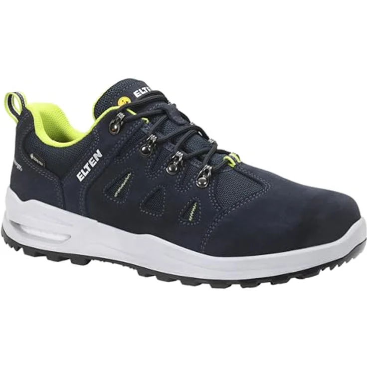 ELTEN RILEY XXF GTX, Low ESD O2 WR CI Sicherheitsschuh mit Top-Dämpfung, blue-lime – Bild 1