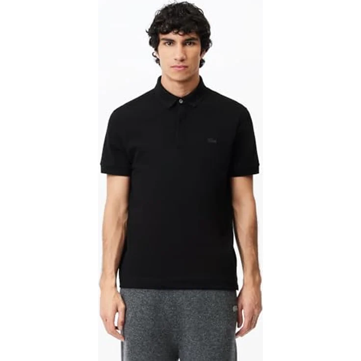 Lacoste Poloshirt PARIS Regular Fit Kurzarm, Herren Poloshirt in unifarbenem Baumwoll-Piqué, blau – Bild 5