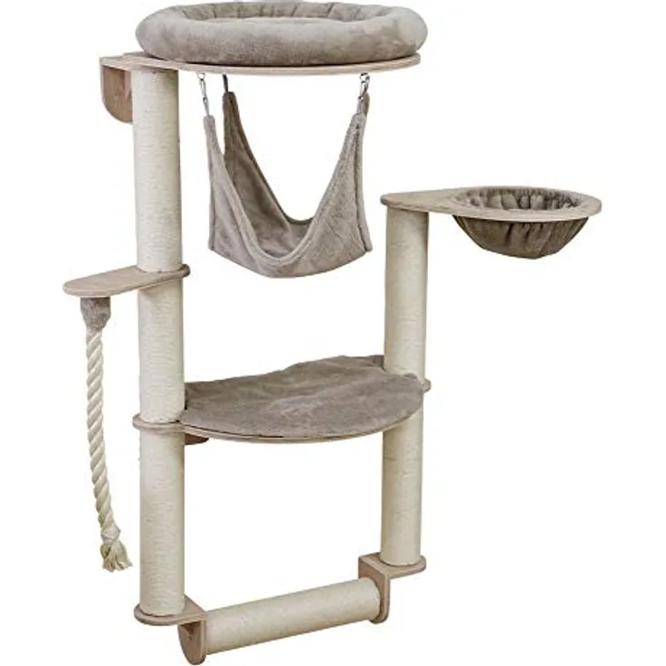 Kerbl 84459 Wandkratzbaum Dolomit Grappa Pro, 70x66x138, Taupe, 10.349 kg