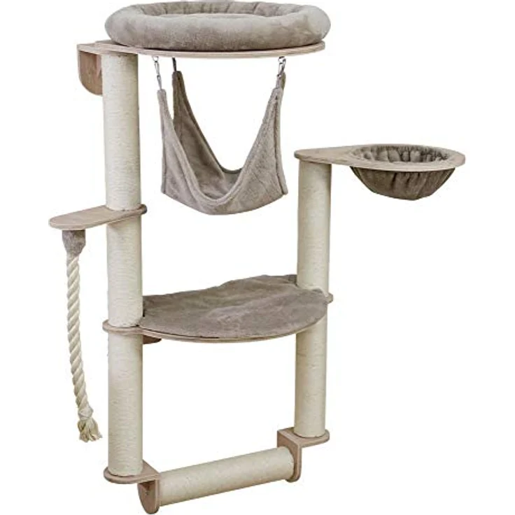 Kerbl 84459 Wandkratzbaum Dolomit Grappa Pro, 70x66x138, Taupe, 10.349 kg – Bild 1