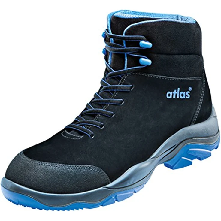 Atlas SL 80 Blue 2.0, knöchelhoher Sicherheitsschuh S2 ESD, SOFT-Nubukleder, Aluminiumkappe, Gr. 44 – Bild 1