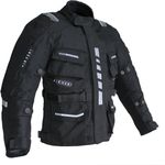 Alpha Speeds Motorradjacke Kinder Textil Jacke Biker wasserdicht mit Protektoren: All Season, Schwarz