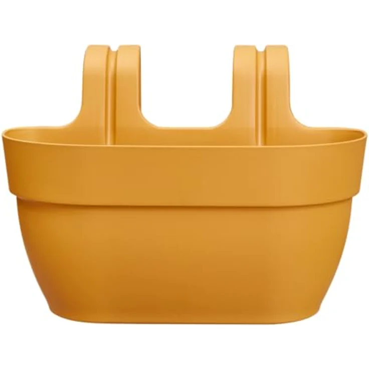 elho Vibia Campana Easy Hanger M 36 - Übertopf für Balkon & Außen - Ø 36.0 x H 26.5 cm - Gelb/Honig Gelb – Bild 2