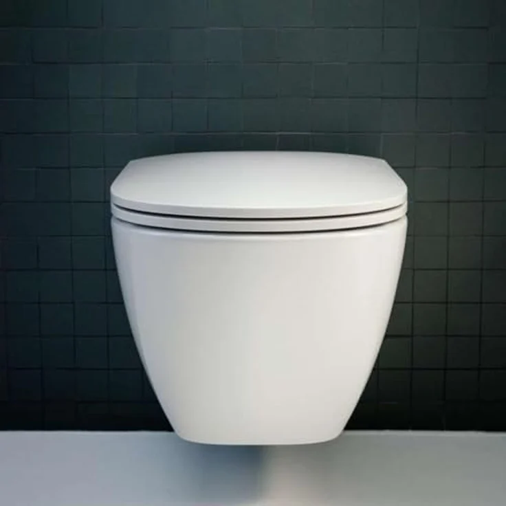 Laufen Wand-WC Kompakt LUA tief 360x490mm weiß, spülrandlos, inkl. Montageset EasyFit, für 4,5 / 3 l Spülung – Bild 4
