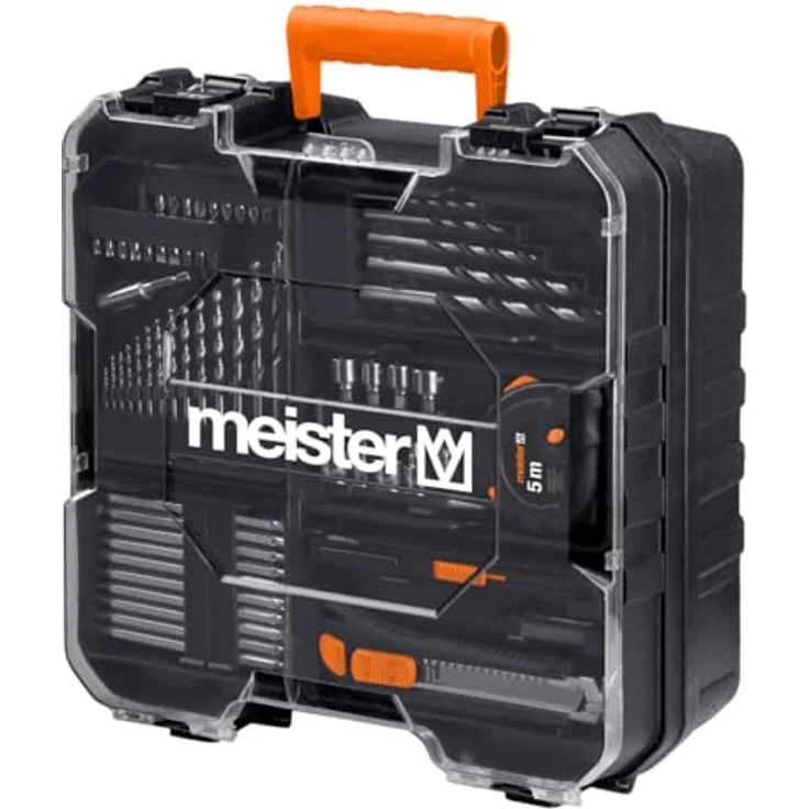 meister Akku-Bohrschrauber-Set Mobile Werkstatt 20 V, 46 Nm Drehmoment, 74-tlg. Zubehörset, inkl. LED-Arbeitsleuchte und Ladegerät – Bild 3