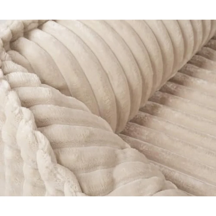 Knuffelwuff orthopädisches Hundebett Breitcord Sedona XL 105 x 75cm Beige | Abnehmbarer Bezug | Waschbar | Für große, mittelgroße und kleine Hunde – Bild 3