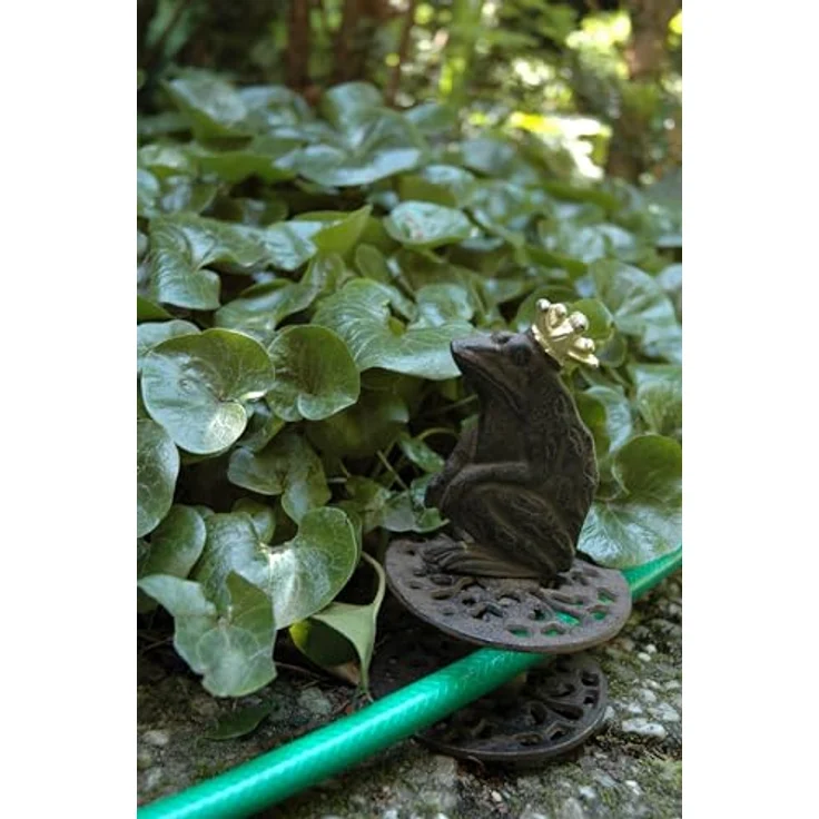 Umlenkrolle Gartenschlauch Froschkönig Schlauchführung Garten Antik-Stil – Bild 3