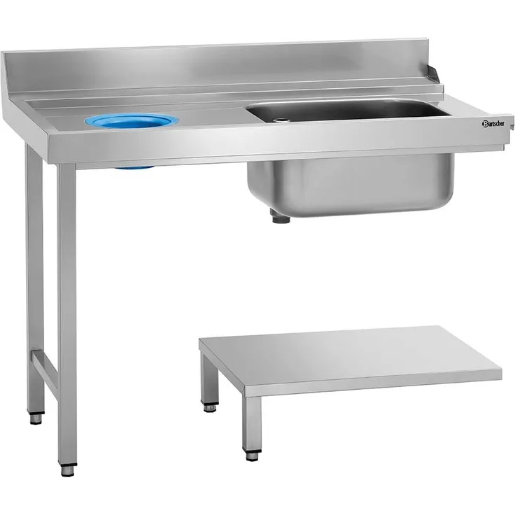 Bartscher Vorabräumung DS-LI1BAS mit Spüle und Abfallschacht, 1,2 m breit