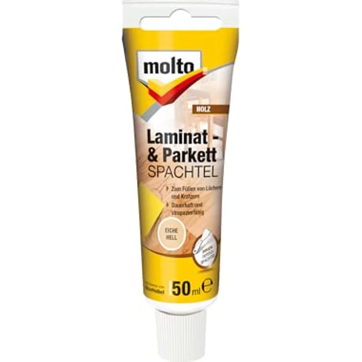 Molto Laminat- & Parkettspachtel Eiche hell 50 ml – Bild 2