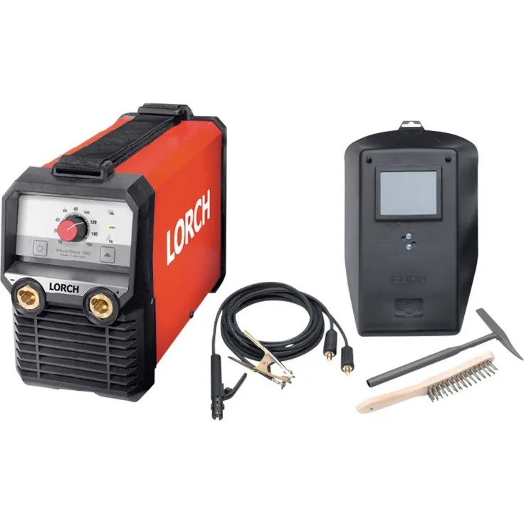 Lorch MicorStick 160 BasicPlus Elektroden-Schweißgerät 10 - 160A, leicht und flexibel, inkl. Zubehör