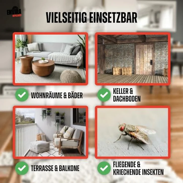Envira Effect Universal-Insektizid - Insektenspray Mit Langzeitwirkung - Anti-Insekten-Mittel, Wasserbasis - 3 x 500 ml - Effektive Schädlingsbekämpfung ohne lästige Gerüche – Bild 5