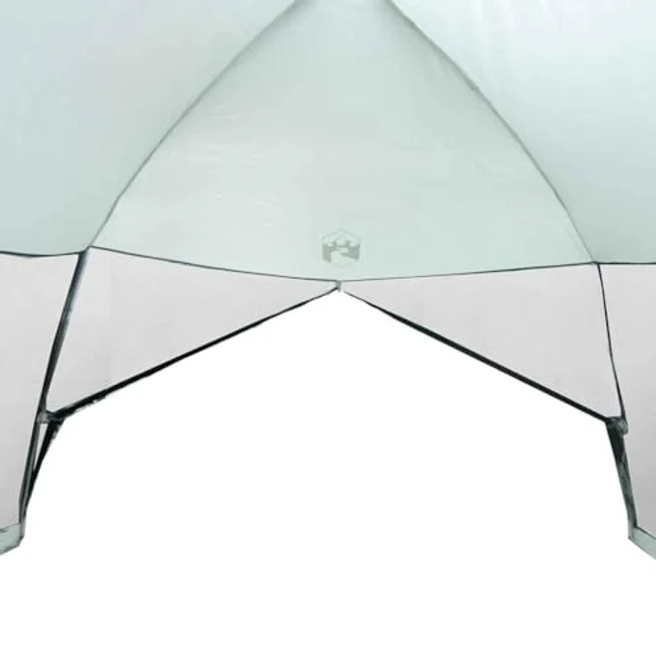 vidaXL Moskitonetz-Zelt mit Dach Grau, wasserfest und UV-beständig, 380 x 380 x 225 cm, zusammenklappbar – Bild 7