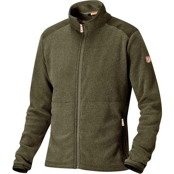 Fjällräven Fleecejacke Sten, Leichte Arbeitsjacke aus Recycling-Polyester, meliert – Bild 1