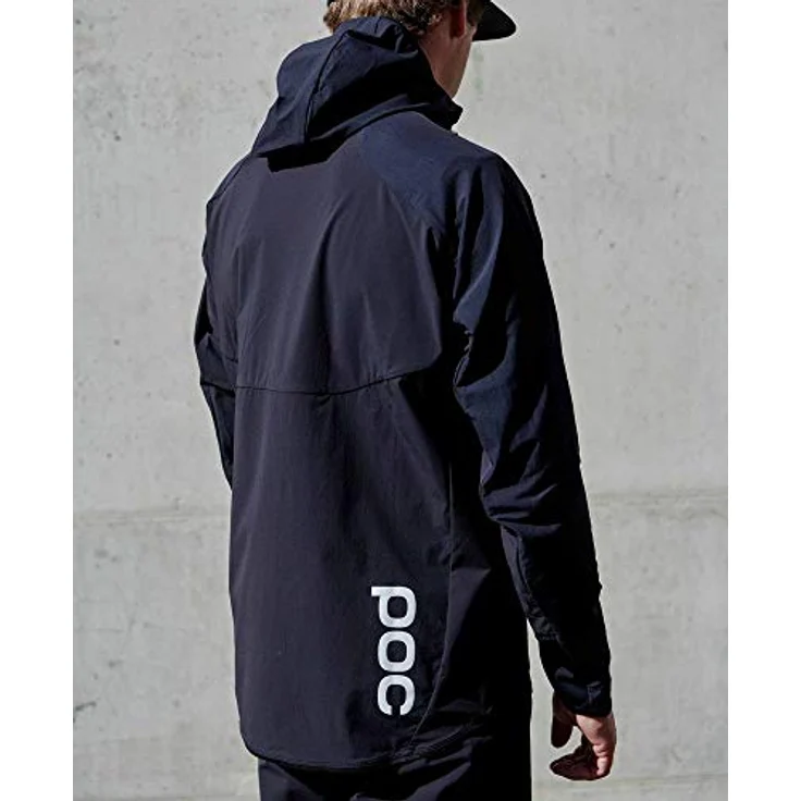 Poc Guardian Air, Herren Velojacke, winddicht und wasserabweisend, helmkompatible Kapuze, Schwarz, S – Bild 3