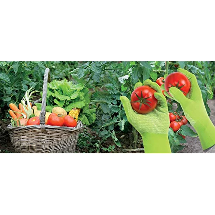 Spontex Flexy Light, flexible Damenhandschuhe für Garten- und Hobbyarbeiten, mit Anti-Rutsch-Noppen, aus Textilstrick, Größe S, 1 Paar – Bild 3