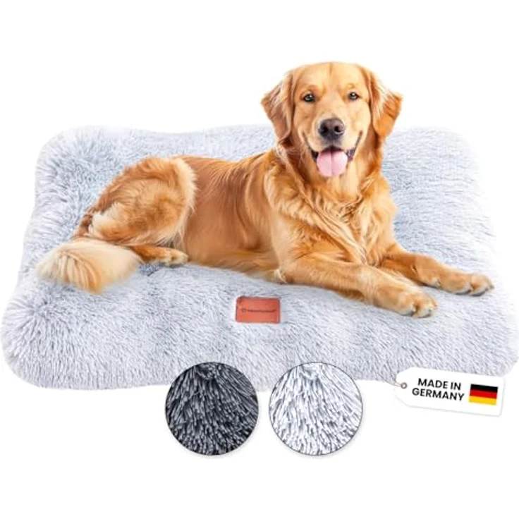 Wahre Tierliebe Premium Hundekissen Fluffy - Weiche Schlafstätte - Leicht zu reinigen - 100% Vegan - Made in Germany – Bild 1